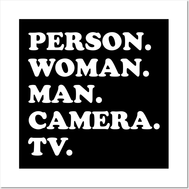 Person Woman Man Camera TV Wall Art by susannefloe